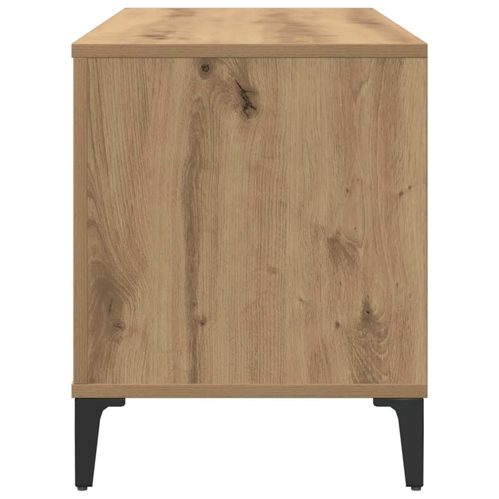 vidaXL Έπιπλο Δίσκων τεχνίτης Δρυς 100x38x48 εκ από Επεξεργασμένο Ξύλο