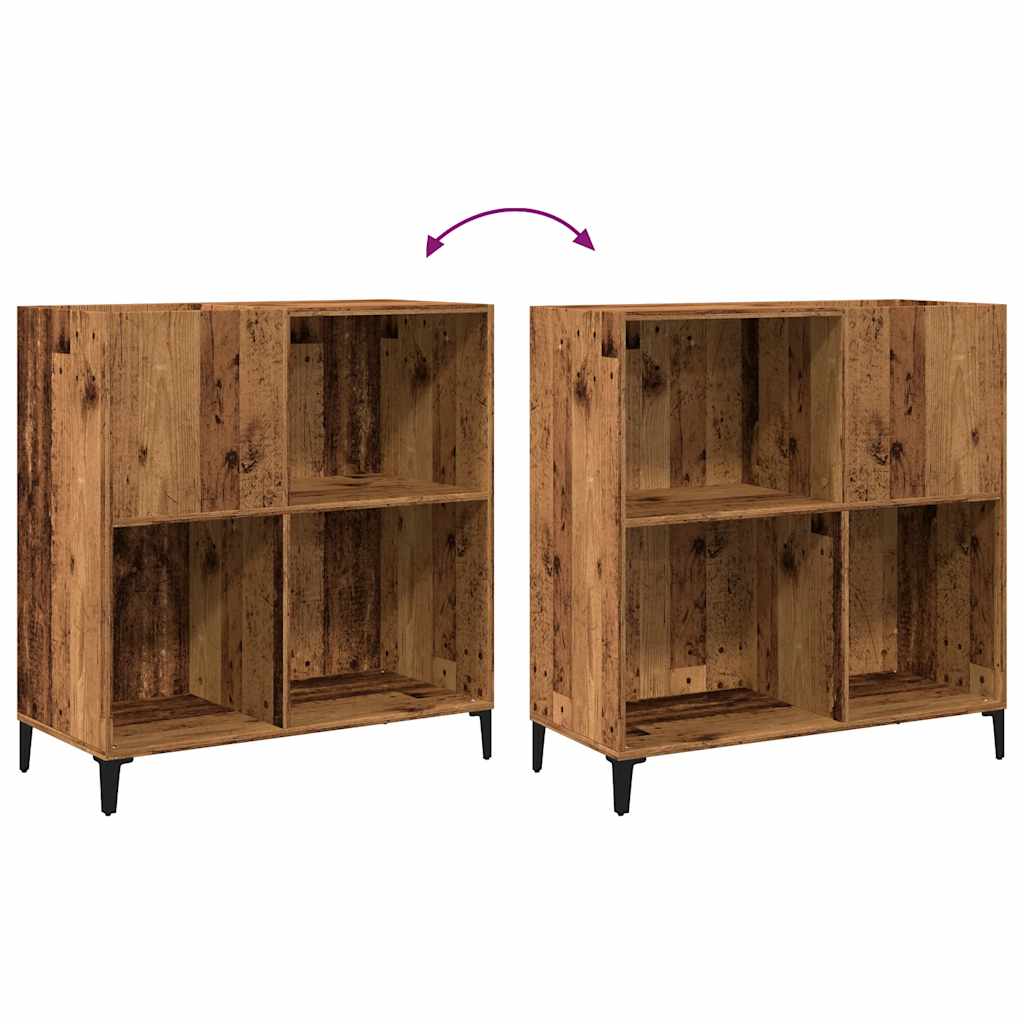 vidaXL Δισκοθήκη Παλιό Ξύλο 84,5 x 38 x 89 εκ. από Επεξεργασμένο Ξύλο