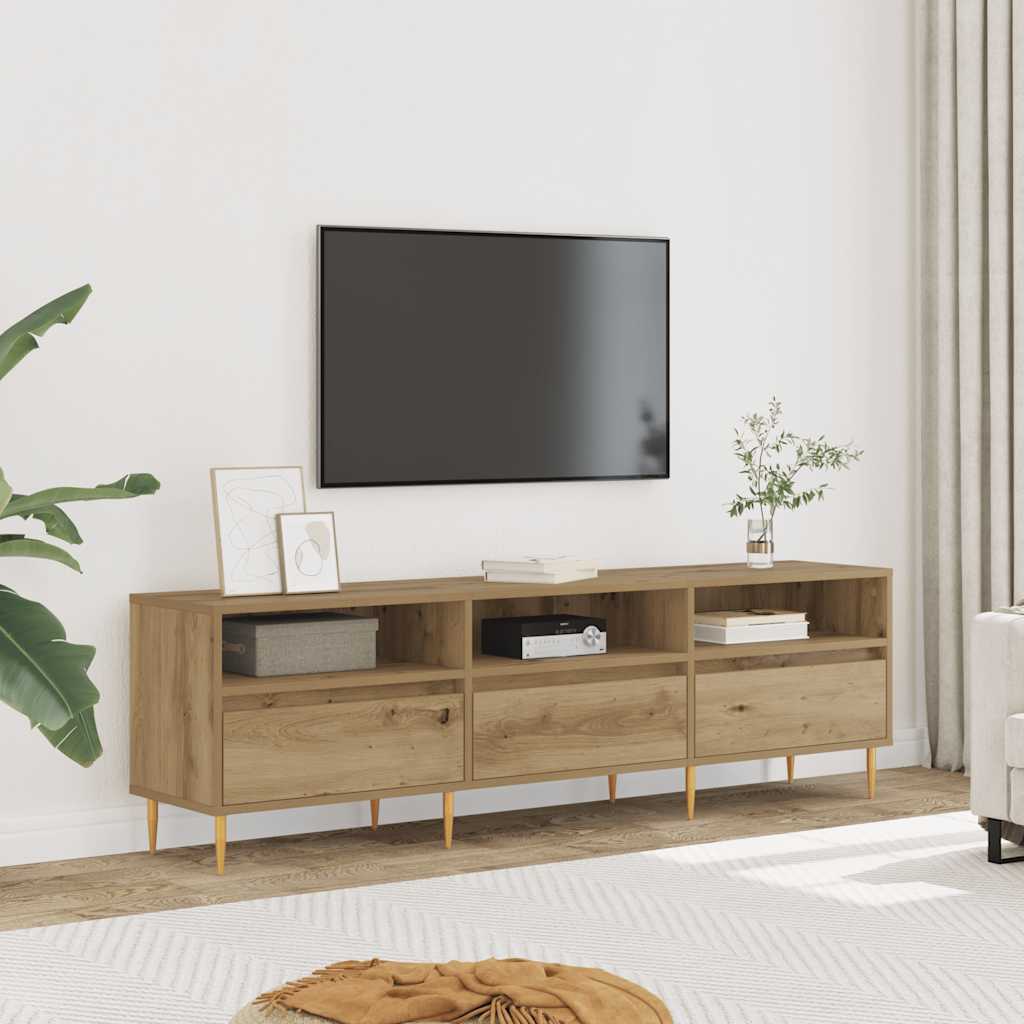 vidaXL Έπιπλο Τηλεόρασης τεχνίτης Δρυς 150x30x44,5 εκ.