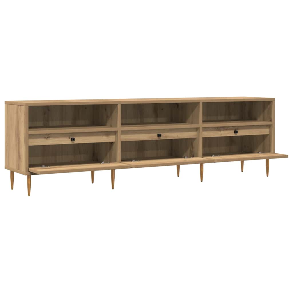 vidaXL Έπιπλο Τηλεόρασης τεχνίτης Δρυς 150x30x44,5 εκ.