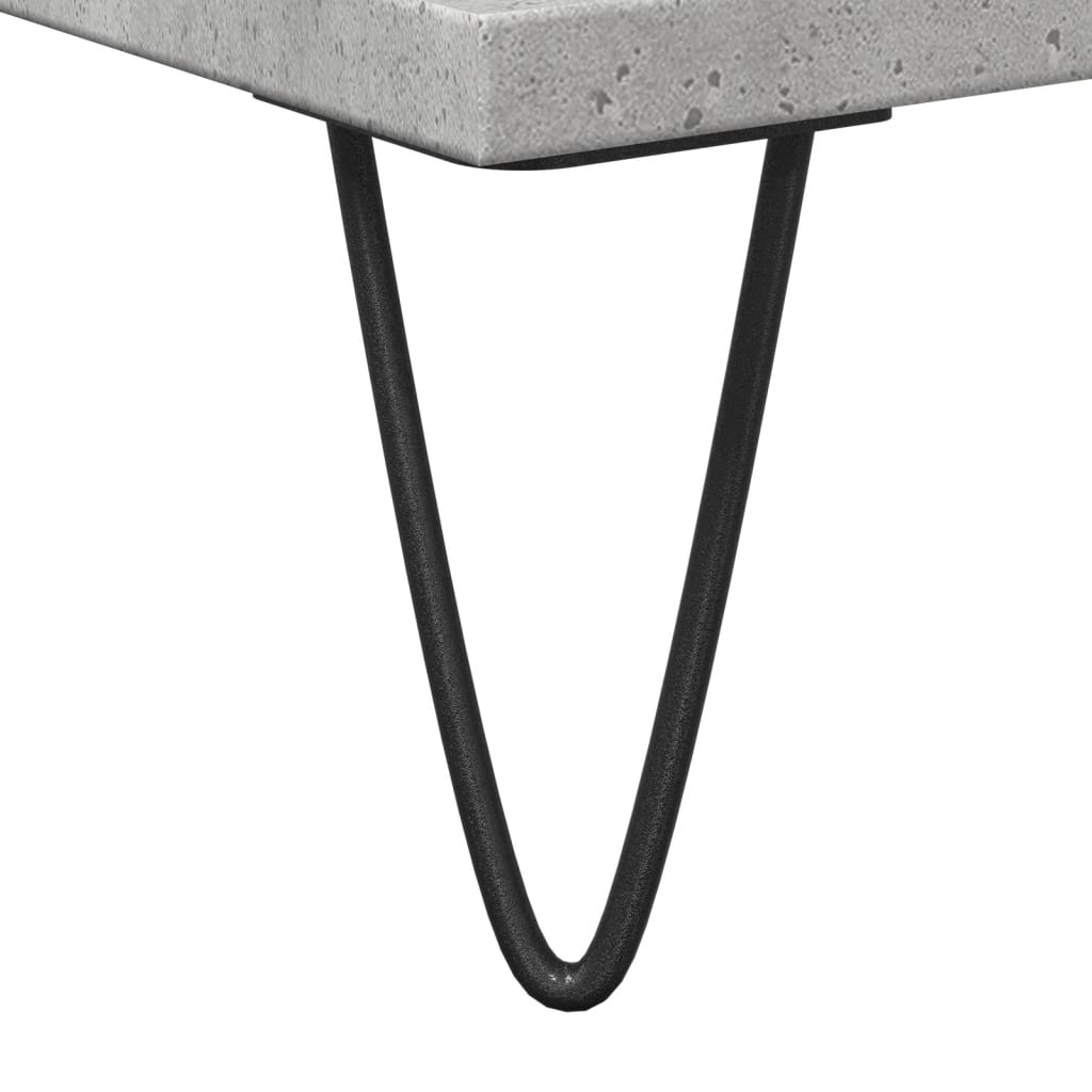 vidaXL Ντουλάπι Μπάνιου Γκρι Σκυροδέματος 30x30x190 εκ. Επεξ. Ξύλο