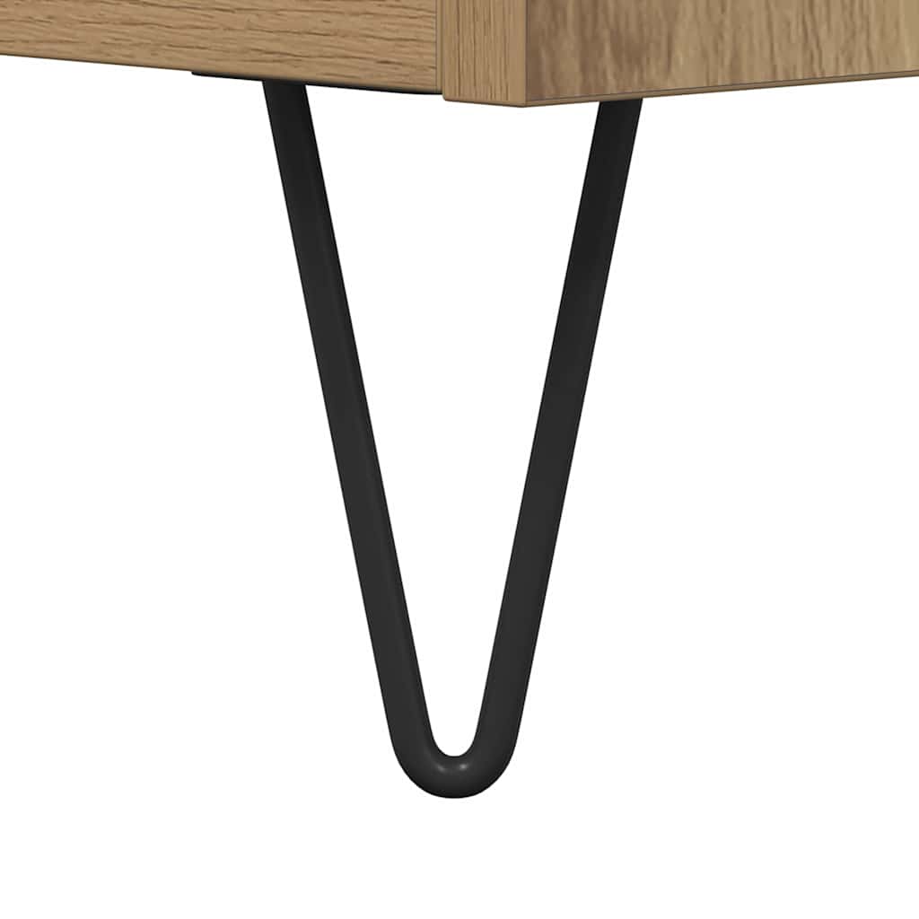 vidaXL Δισκοθήκη Δρυς τεχνίτης 84,5x38x48 εκ. από Επεξεργασμένο Ξύλο