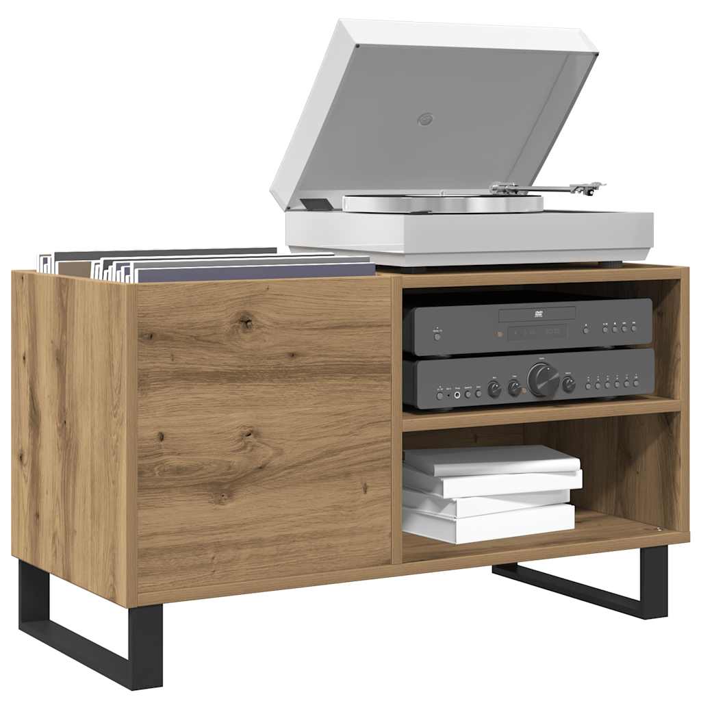 vidaXL Δισκοθήκη Δρυς τεχνίτης 84,5x38x48 εκ. από Επεξεργασμένο Ξύλο