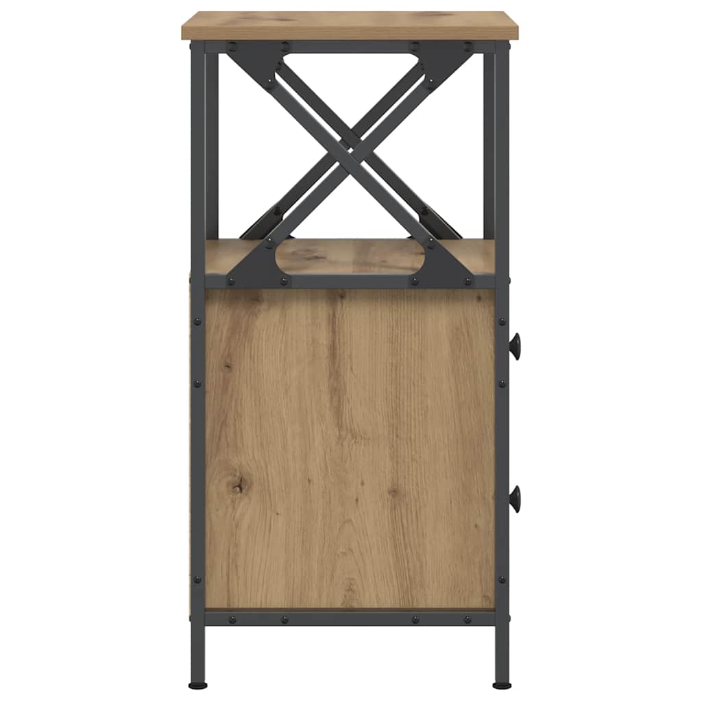 vidaXL Κομοδίνο Artisan Oak 34x35,5x70 cm Κατασκευασμένο ξύλο