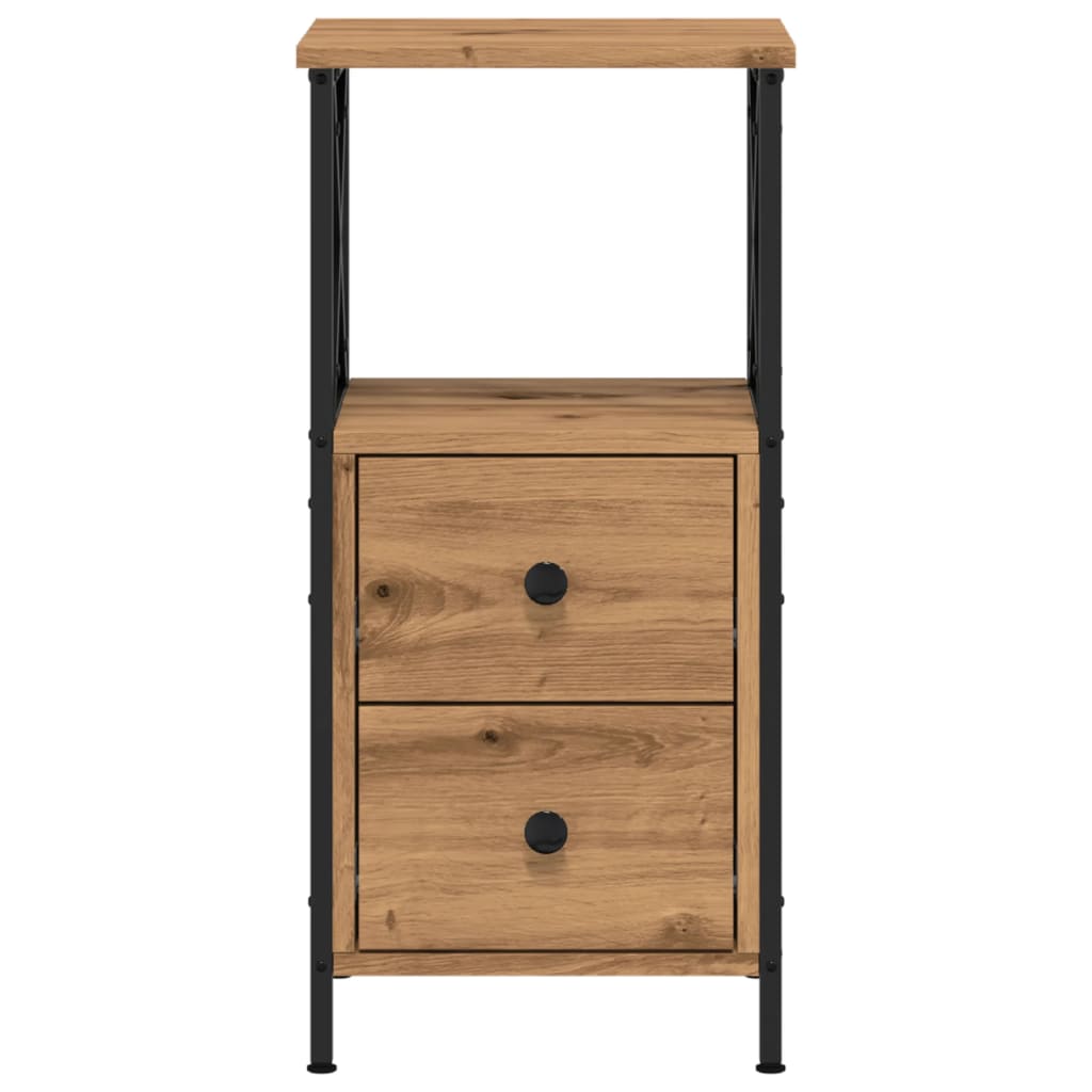 vidaXL Κομοδίνα 2 τεμ Artisan Oak 34x35,5x70 cm Κατασκευασμένο ξύλο