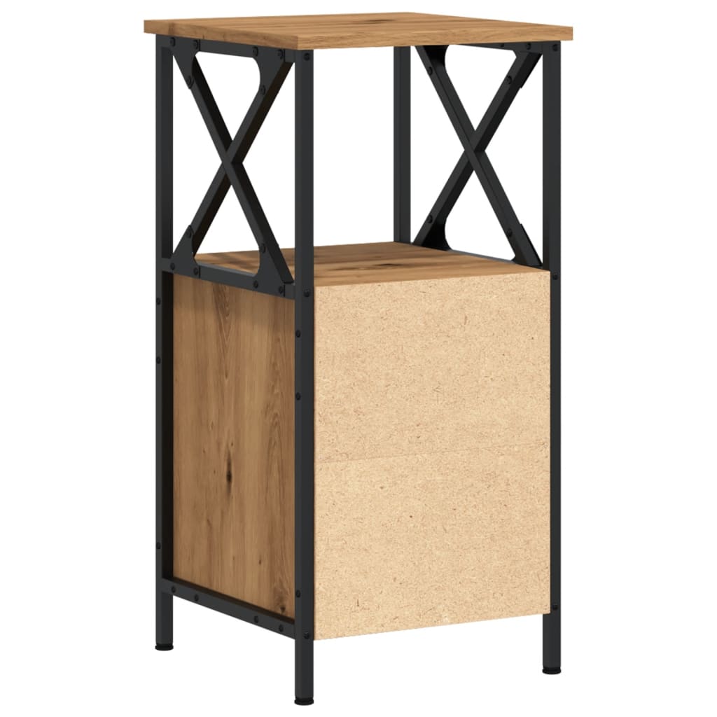 vidaXL Κομοδίνα 2 τεμ Artisan Oak 34x35,5x70 cm Κατασκευασμένο ξύλο