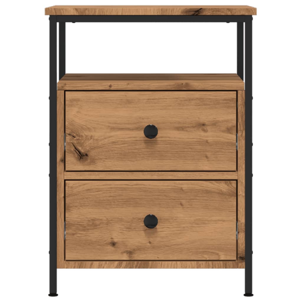vidaXL Κομοδίνα 2 τεμάχια Artisan Oak 44x45x60 cm Κατασκευασμένο ξύλο