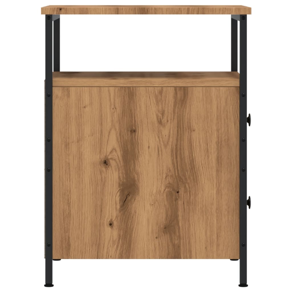 vidaXL Κομοδίνα 2 τεμάχια Artisan Oak 44x45x60 cm Κατασκευασμένο ξύλο