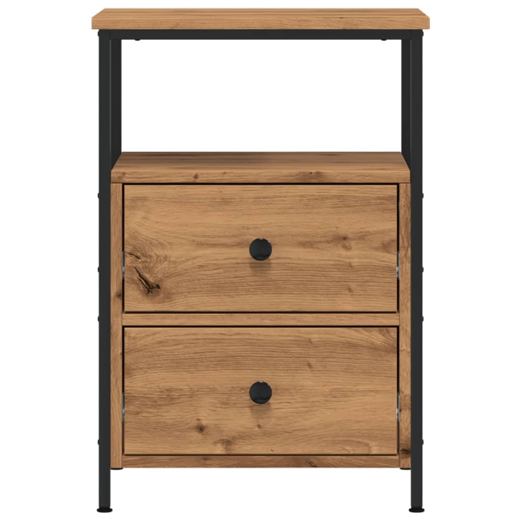 vidaXL Κομοδίνα 2 τεμ Artisan Oak 34x35,5x50 cm Κατασκευασμένο ξύλο