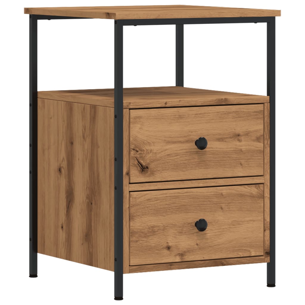 vidaXL Κομοδίνα 2 τεμ Artisan Oak 34x35,5x50 cm Κατασκευασμένο ξύλο