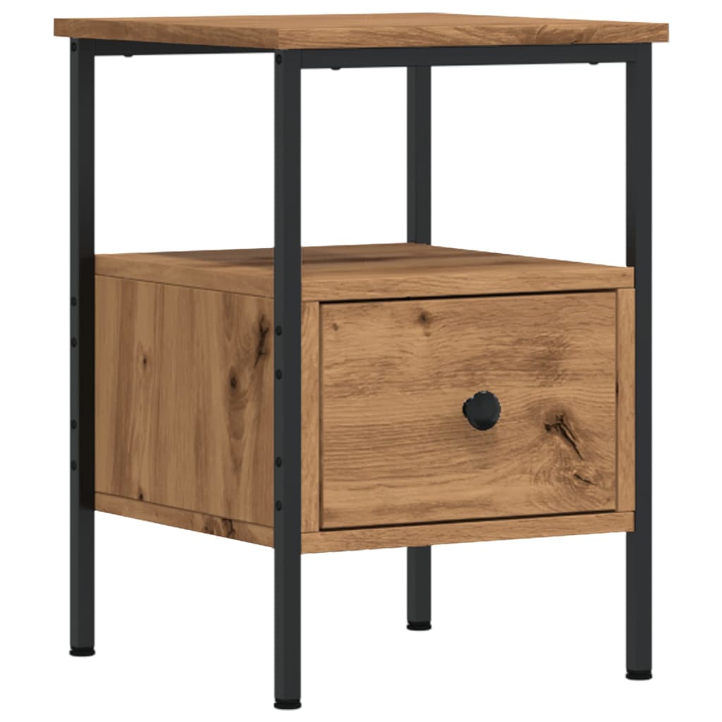 vidaXL Κομοδίνα 2 τεμάχια Artisan Oak 34x36x50 cm Κατασκευασμένο ξύλο