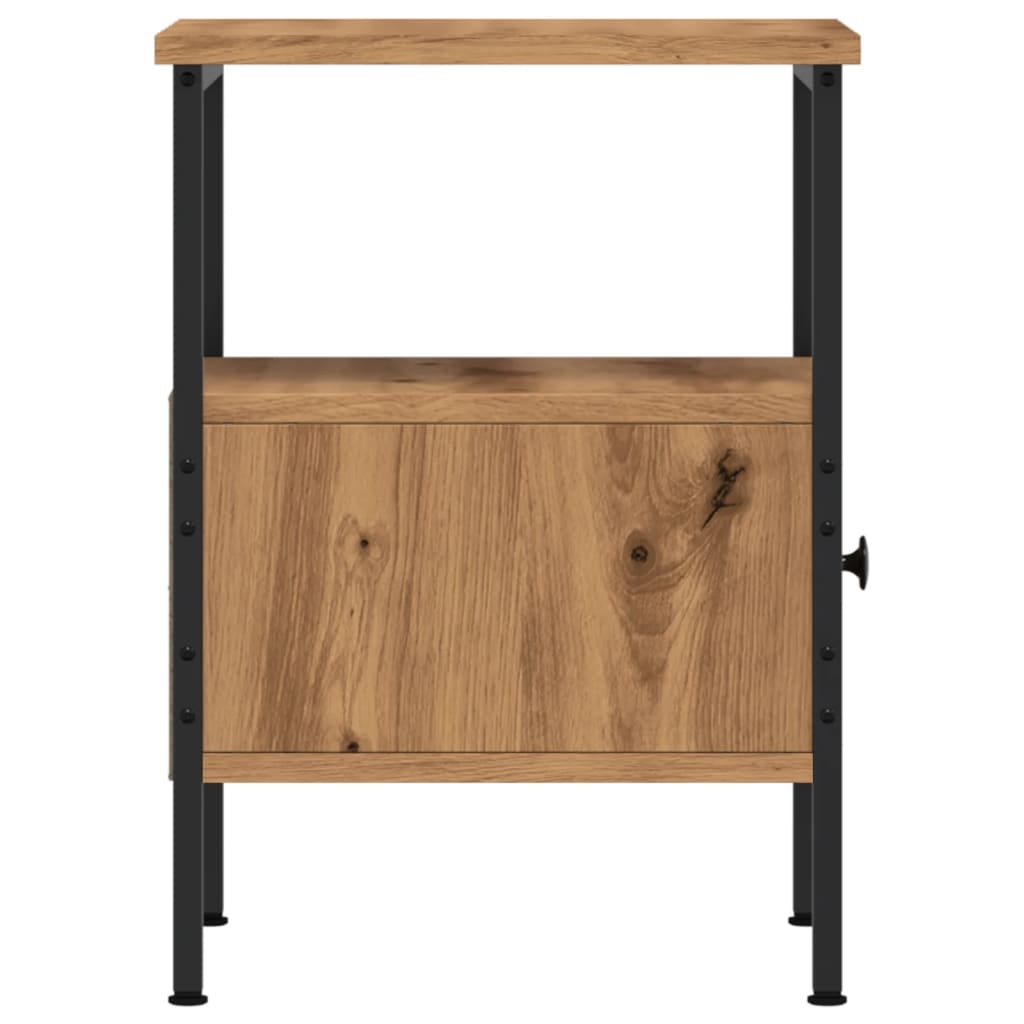vidaXL Κομοδίνα 2 τεμάχια Artisan Oak 34x36x50 cm Κατασκευασμένο ξύλο