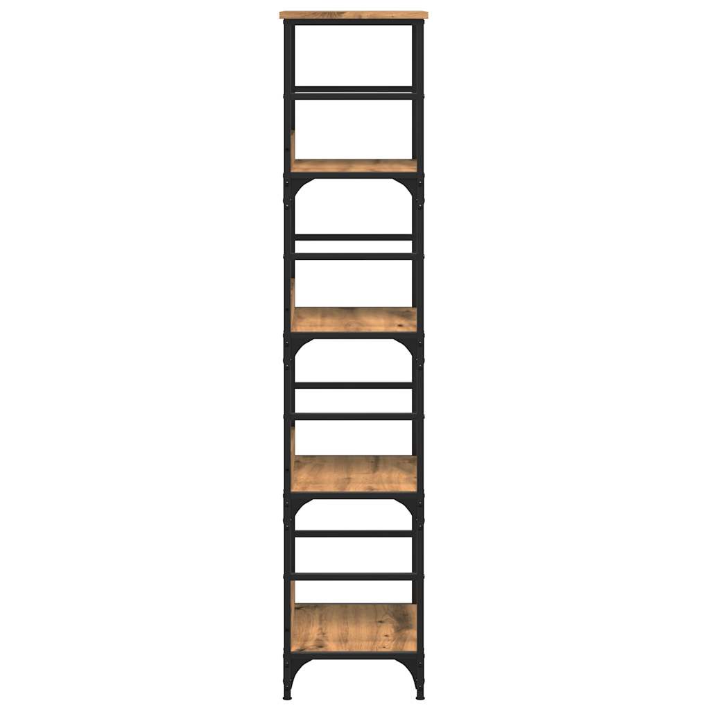 vidaXL Βιβλιοθήκη Τεχνίτης Δρυς 50x33x153 εκ. Επεξεργασμένο Ξύλο