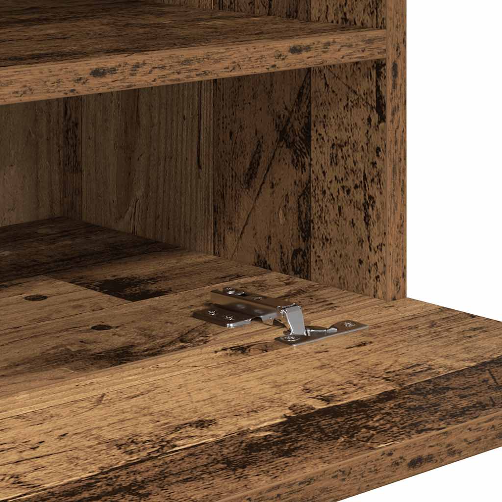 vidaXL Κρεμαστά ντουλάπια με φώτα LED για τηλεόραση 2 Τεμ. Μαύρα 40x30x60,5 εκ.