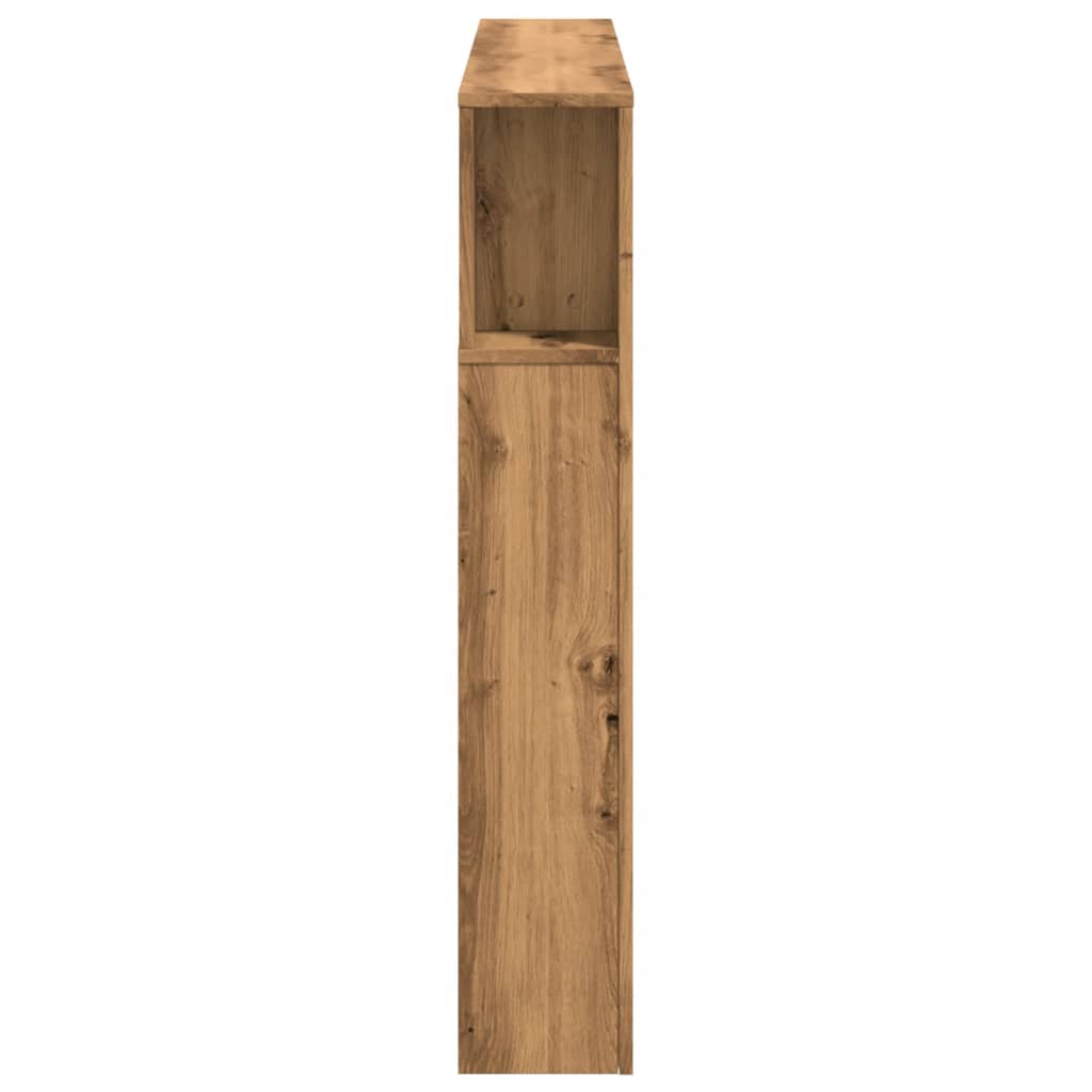 vidaXL LED κεφαλάρι Artisan Oak 140x18,5x103,5 cm Κατασκευασμένο ξύλο