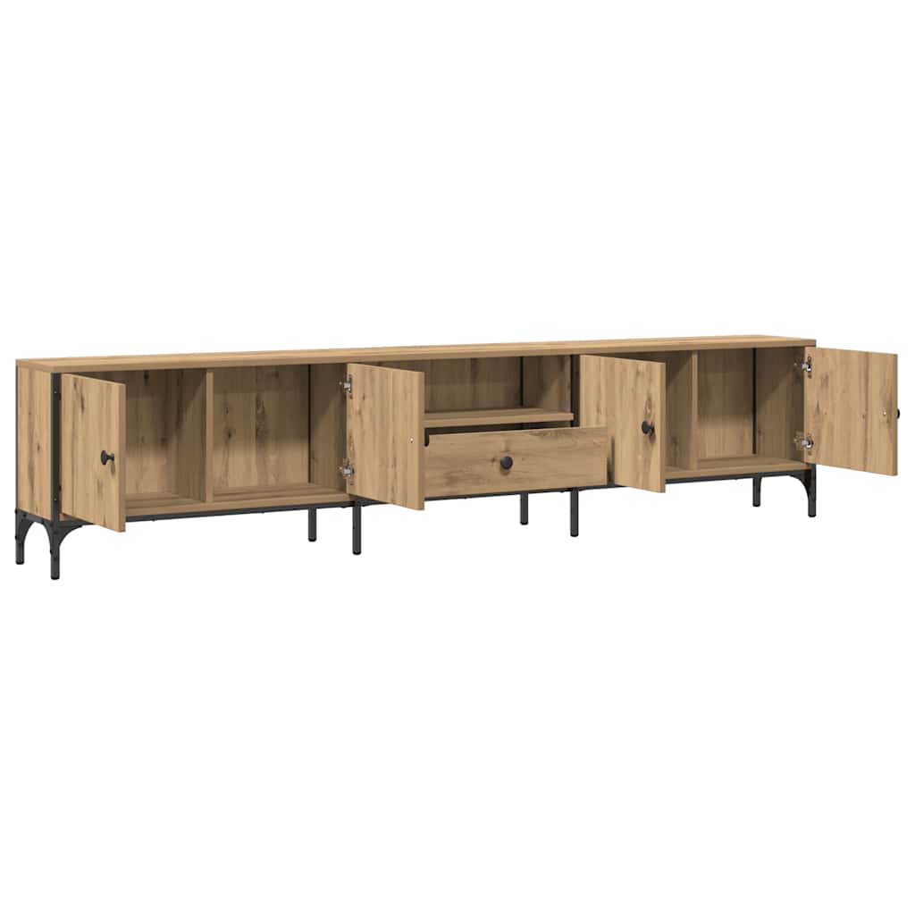 vidaXL Έπιπλο Τηλεόρασης με Συρτάρι Δρυς 200x25x44 εκ Επεξ. Ξύλο