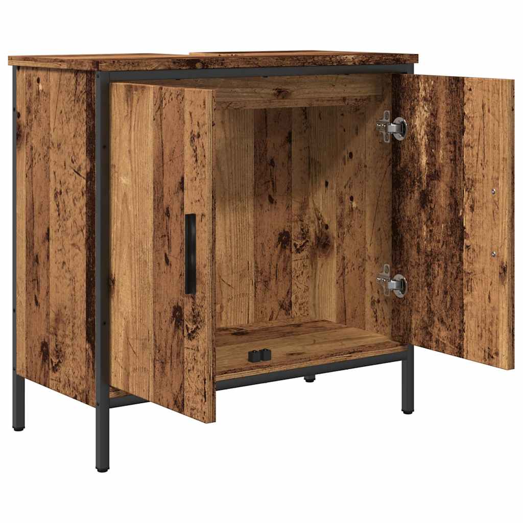 vidaXL Ντουλάπι νιπτήρα Παλιό ξύλο 60x30x60 cm Κατασκευασμένο ξύλο