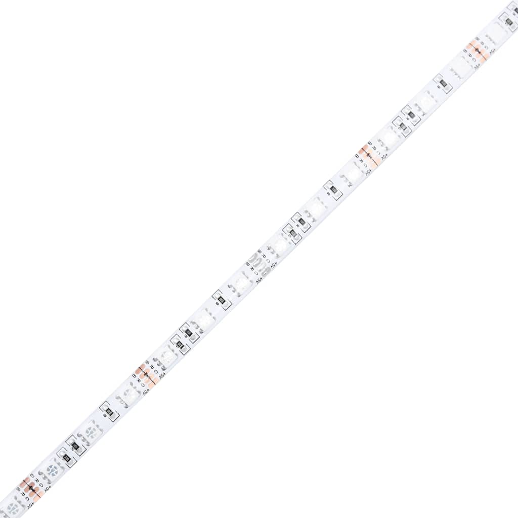 vidaXL Τραπεζάκι Σαλονιού με LED Όψη Παλαιού Ξύλου 50 x 49 x 40 εκ.