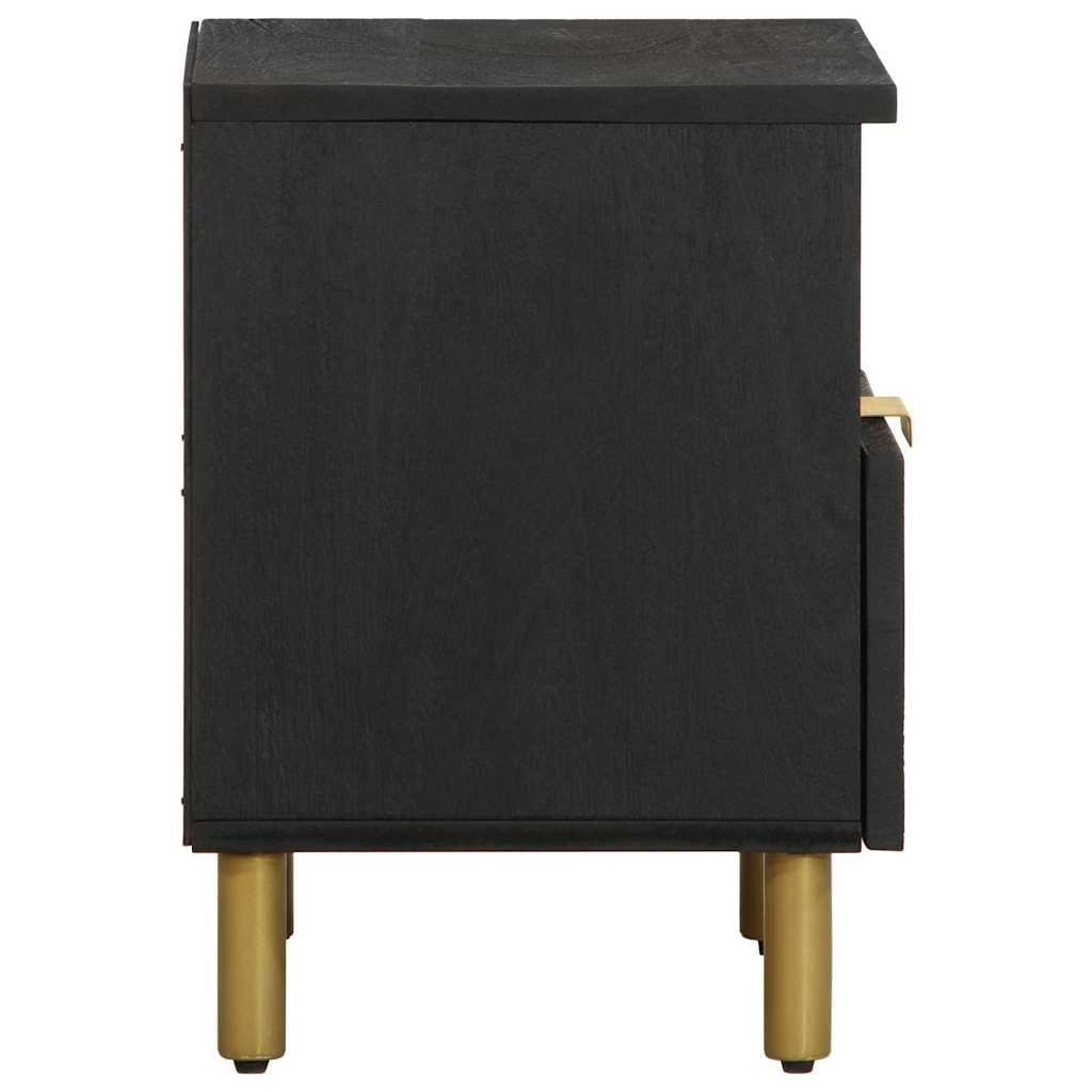 vidaXL Κομοδίνο Μαύρο 40 x 33 x 46 εκ. από Επεξεργασμένο Ξύλο