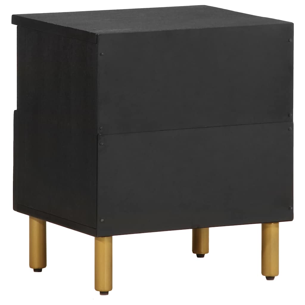 vidaXL Κομοδίνο Μαύρο 40 x 33 x 46 εκ. από Επεξεργασμένο Ξύλο