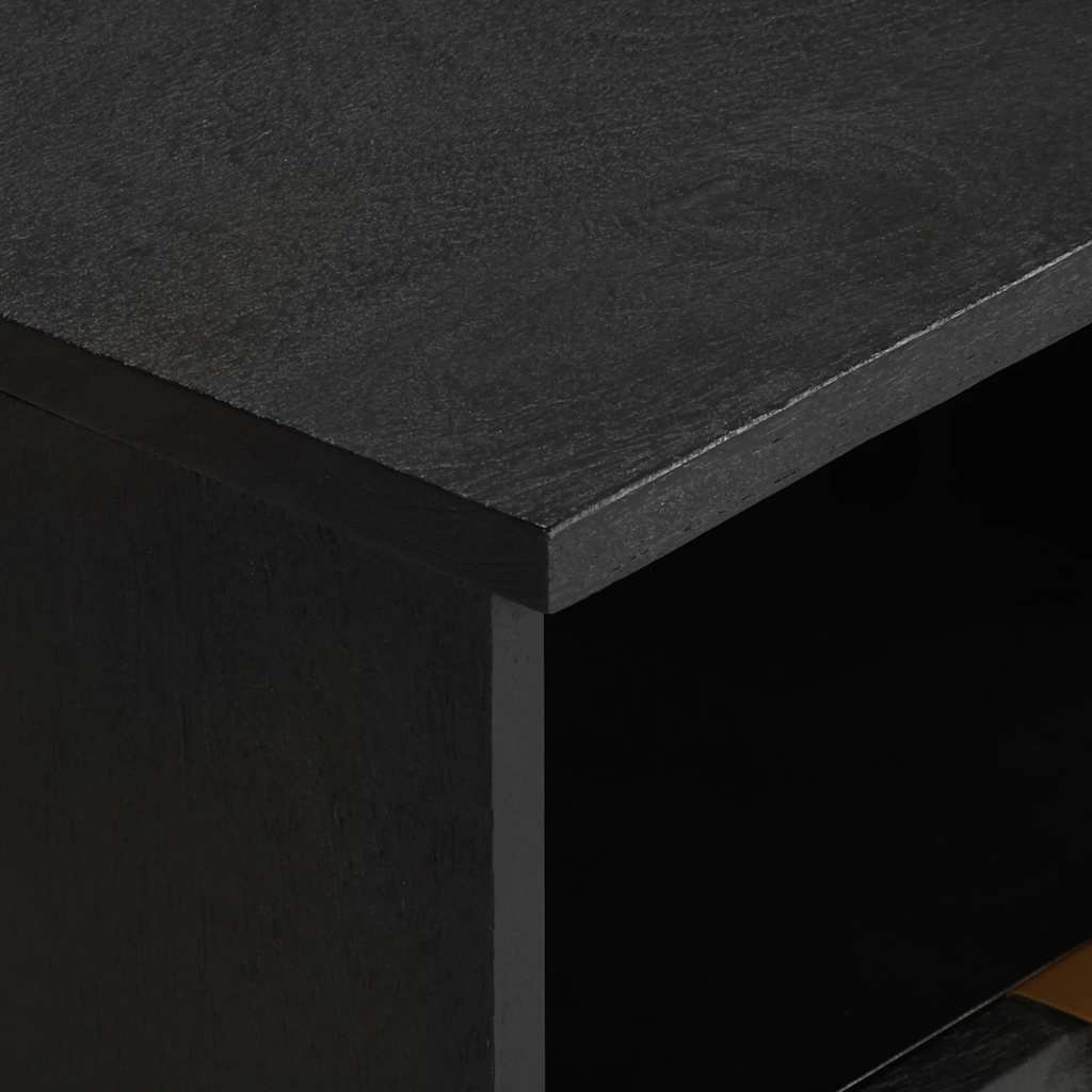 vidaXL Κομοδίνο Μαύρο 40 x 33 x 46 εκ. από Επεξεργασμένο Ξύλο