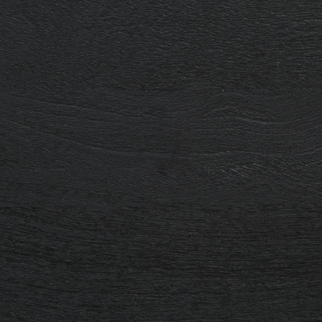 vidaXL Ντουλάπι Μπάνιου Μαύρο 38 x 33 x 160 εκ. από Μασίφ Ξύλο Μάνγκο