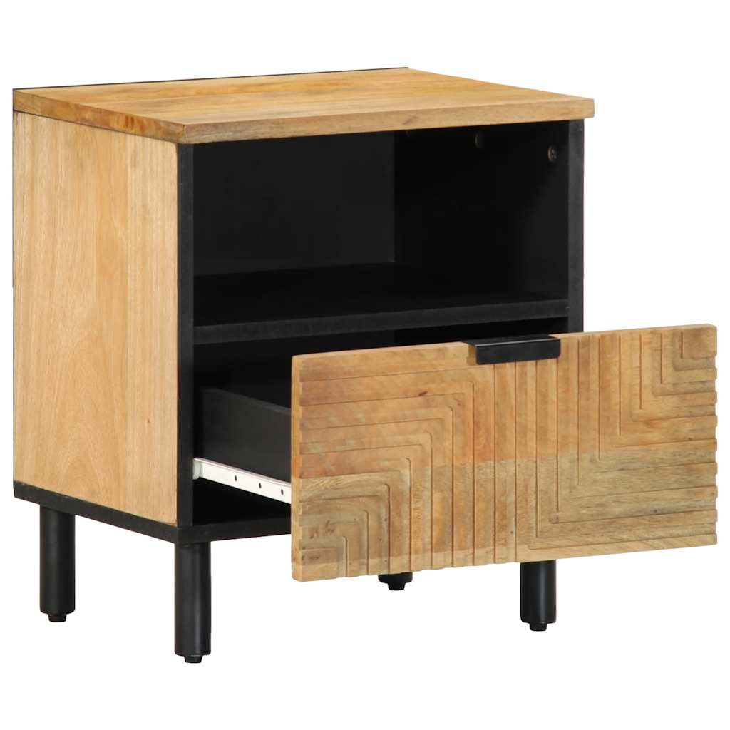 vidaXL Κομοδίνα 2 τεμάχια καφέ 40x33x46 cm από μασίφ ξύλο Mango