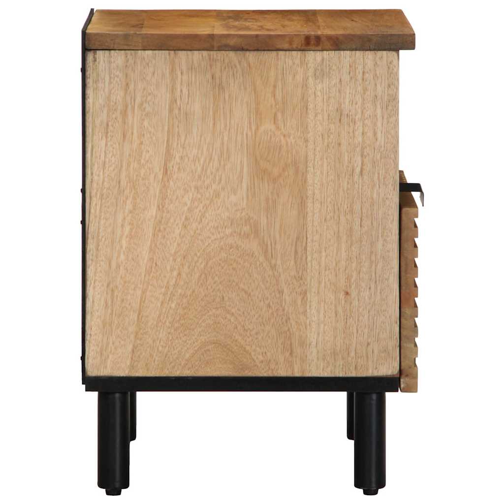 vidaXL Κομοδίνα 2 τεμάχια καφέ 40x33x46 cm από μασίφ ξύλο Mango