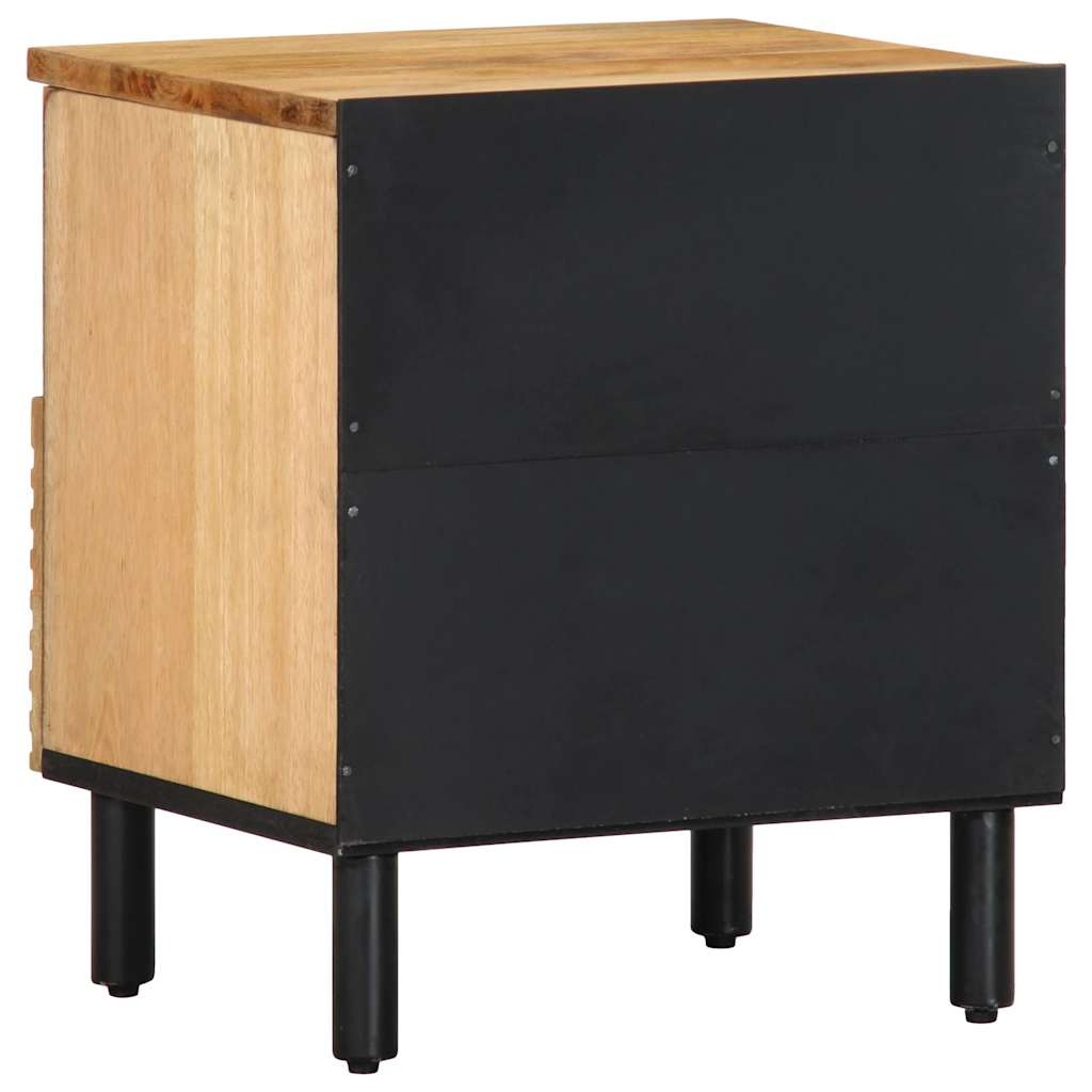 vidaXL Κομοδίνα 2 τεμάχια καφέ 40x33x46 cm από μασίφ ξύλο Mango