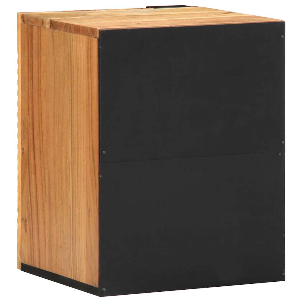 vidaXL Κρεμαστή Ντουλάπα Μπάνιου με ράφι Καφέ 38 x 33.5 x 48 εκ.