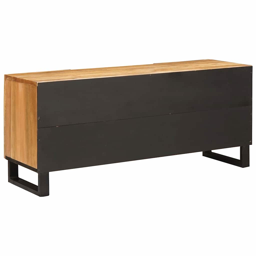 vidaXL Ντουλάπι TV με πόρτα Καφέ 105 x 33 x 46 εκ. Στερεό ξύλο μάνγκο