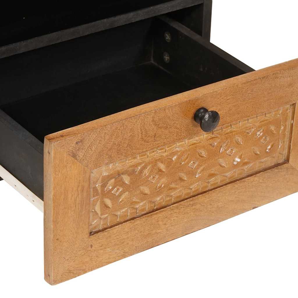 vidaXL Κομοδίνο 2 pcs Ανοιχτό καφέ 40 x 33 x 46 εκ. Μασίφ ξύλο μάνγκο