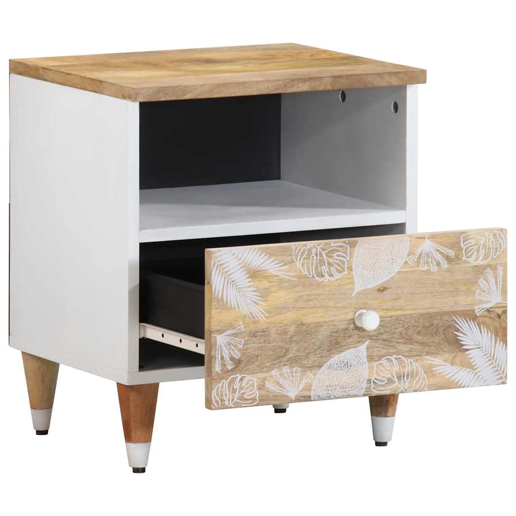 vidaXL Κομοδίνα 2 τεμ. 40 x 33 x 46 εκ. από Μασίφ Ξύλο Μάνγκο