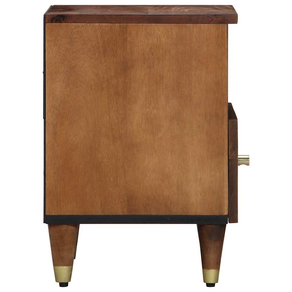 vidaXL Κομοδίνο 2 pcs καφέ μελί 40 x 33 x 46 εκ. Μασίφ ξύλο μάνγκο
