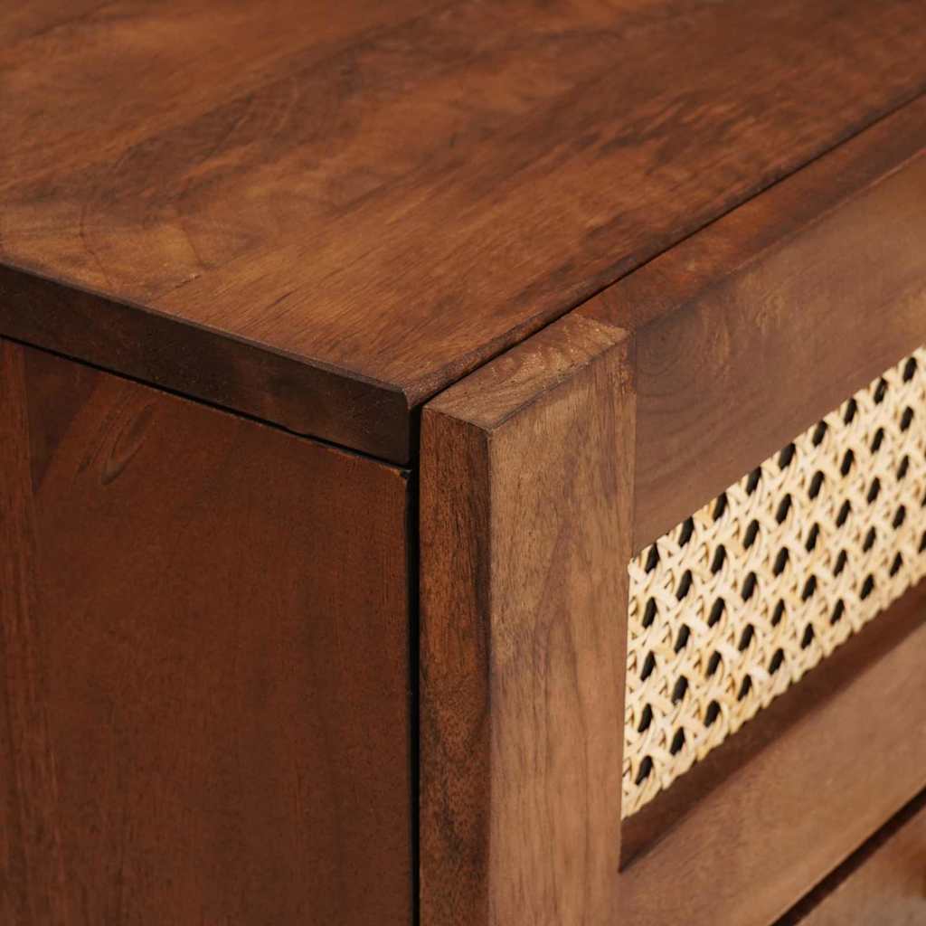 vidaXL Κομοδίνα με συρτάρι 2 pcs 40 x 33.5 x 46 εκ