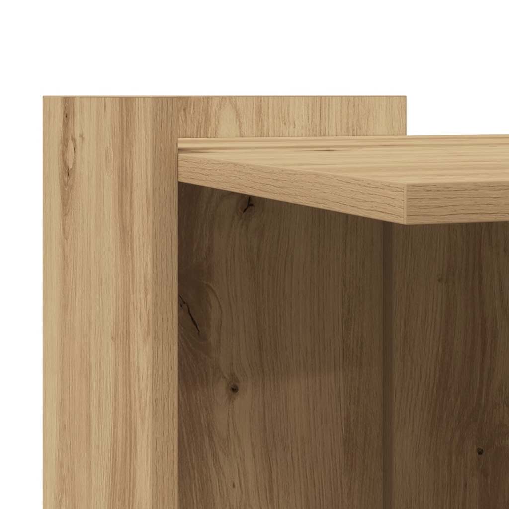 vidaXL Τουαλέτα Γάτας Περίφραξη Αρτισιανή Δρυς 53x53x51 εκ Επεξ. Ξύλο