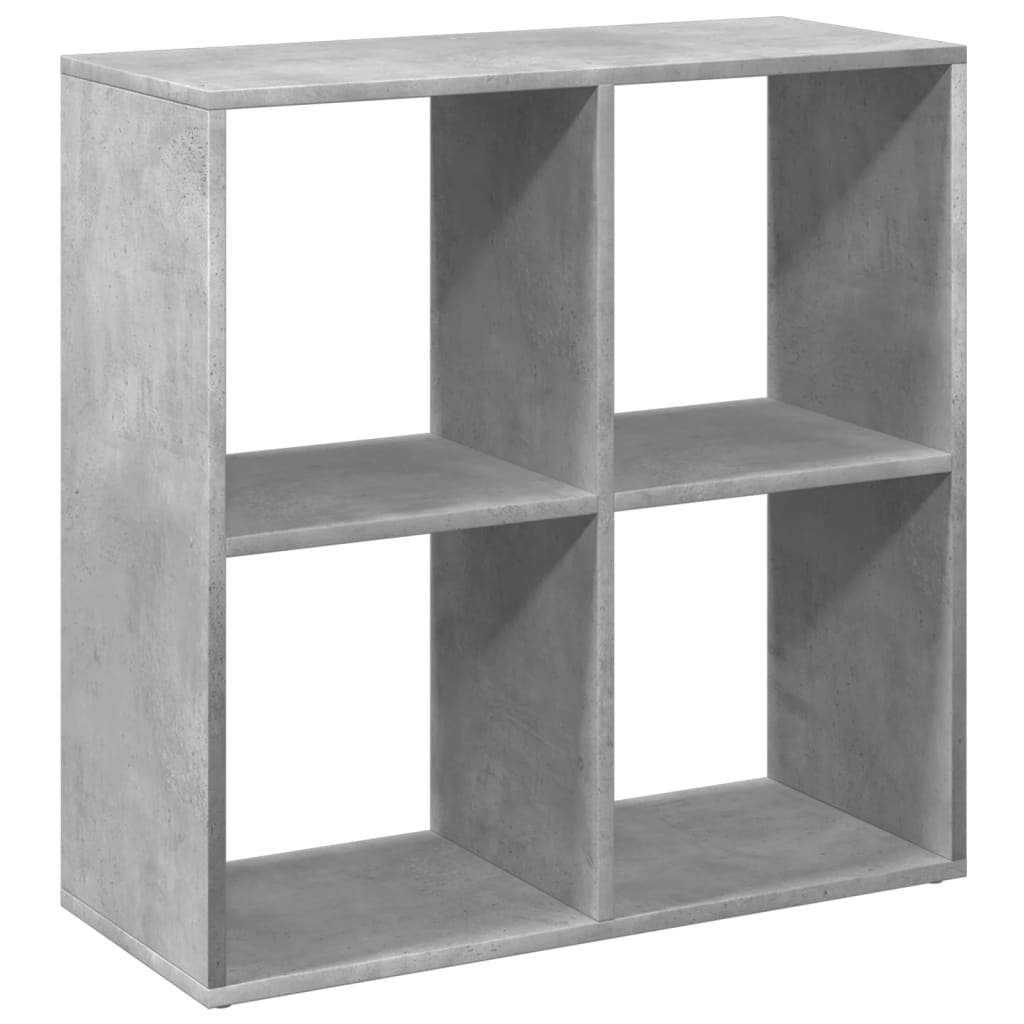 vidaXL Βιβλιοθήκη/Διαχωριστικό Χώρου Γκρι 69,5x29x69,5 εκ. Επεξ. Ξύλο