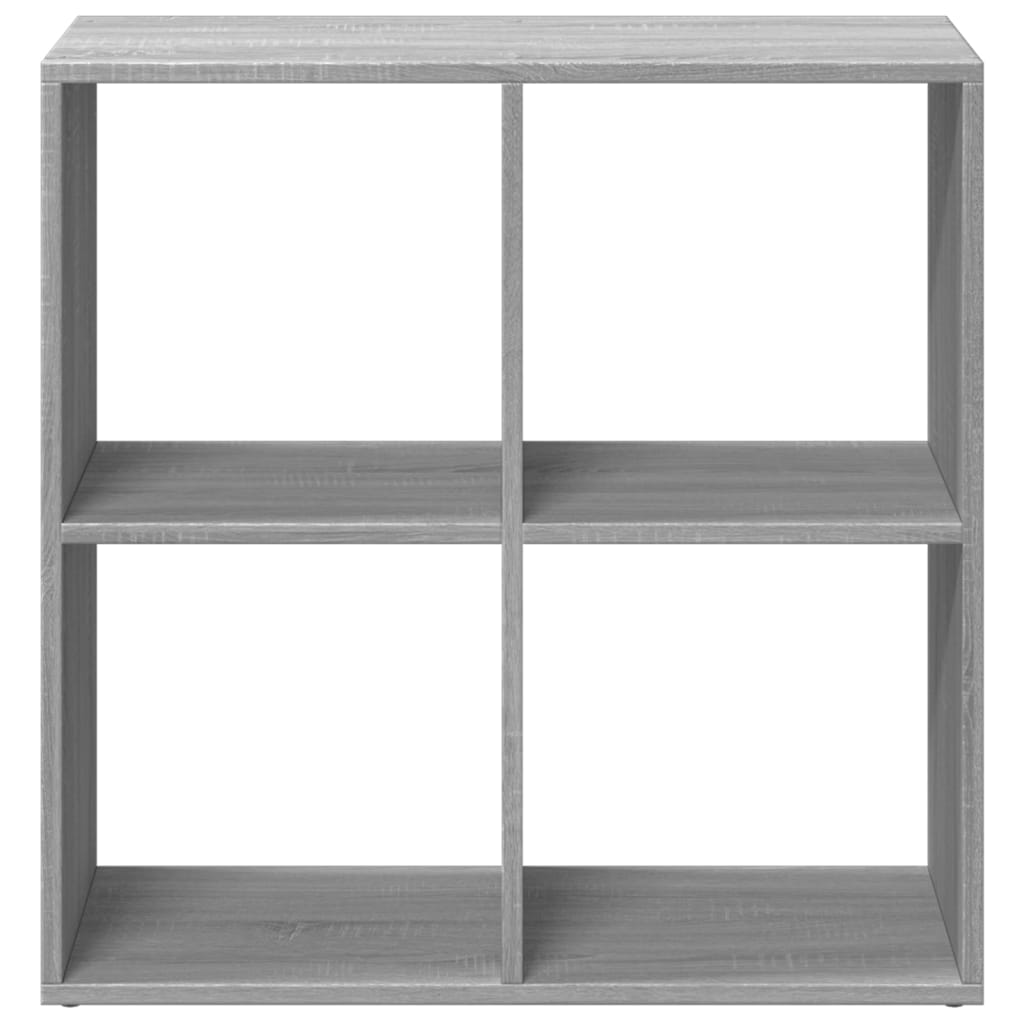 vidaXL Βιβλιοθήκη/Διαχωριστικό Χώρου Γκρι 69,5x29x69,5 εκ. Επεξ. Ξύλο