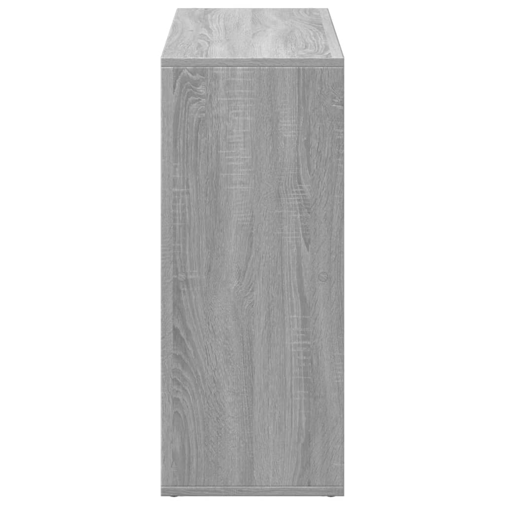 vidaXL Βιβλιοθήκη/Διαχωριστικό Χώρου Γκρι 69,5x29x69,5 εκ. Επεξ. Ξύλο
