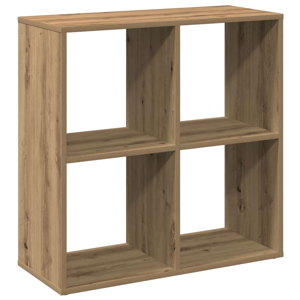 vidaXL Βιβλιοθήκη/Διαχωριστικό Χώρου Δρυς 69,5x29x69,5 εκ. Επεξ. Ξύλο