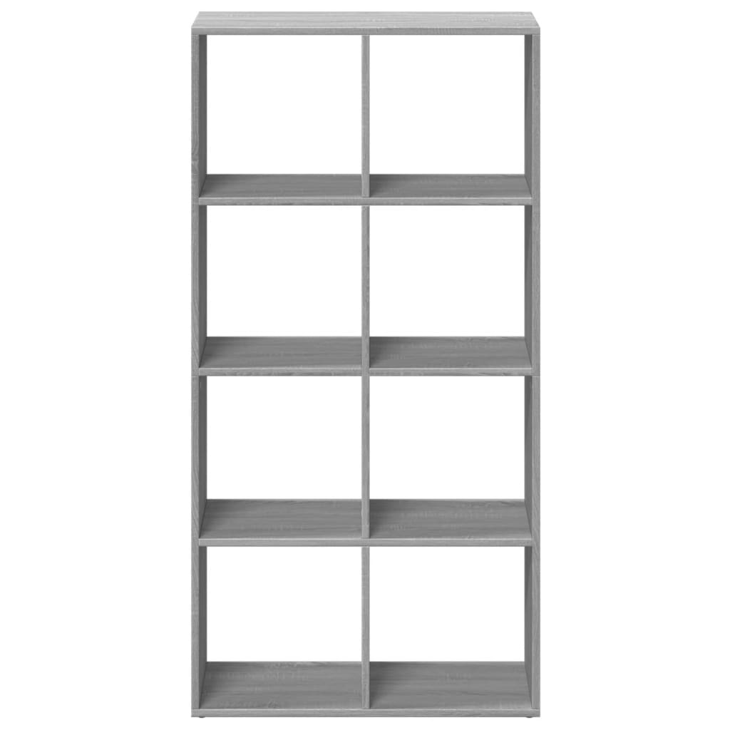 vidaXL Βιβλιοθήκη/Διαχωριστικό Χώρου Γκρι 69,5x29x137,5εκ. Επεξ. Ξύλο