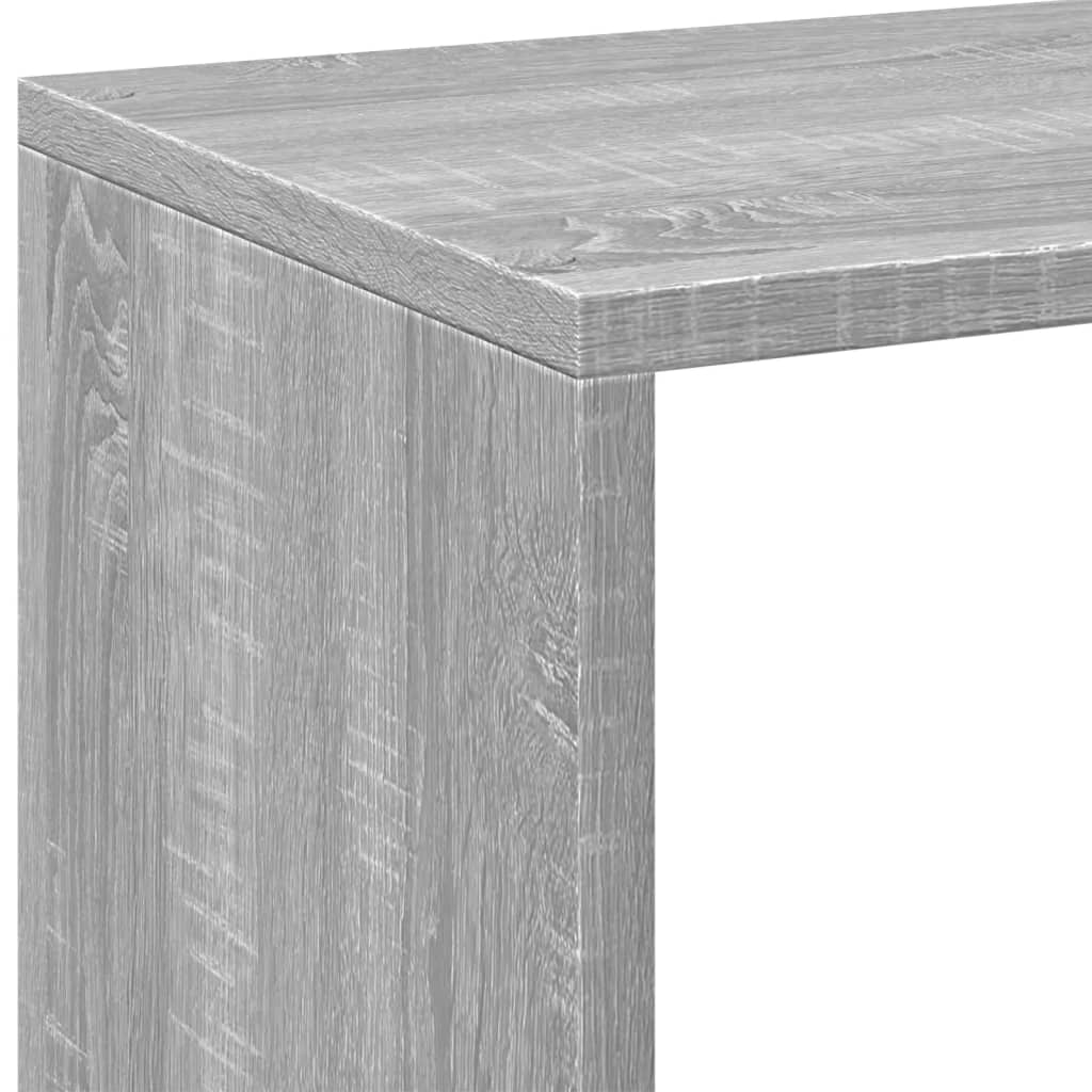 vidaXL Βιβλιοθήκη/Διαχωριστικό Χώρου Γκρι 102x29x103,5 εκ. Επεξ. Ξύλο