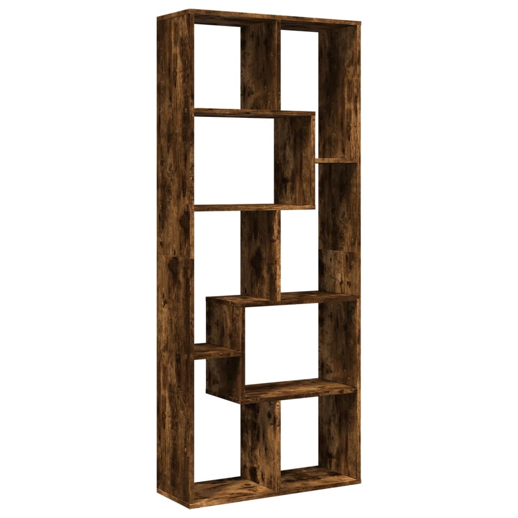 vidaXL Βιβλιοθήκη/Διαχωριστικό Χώρου Δρυς 67x25x161,5 εκ. Επεξ. Ξύλο