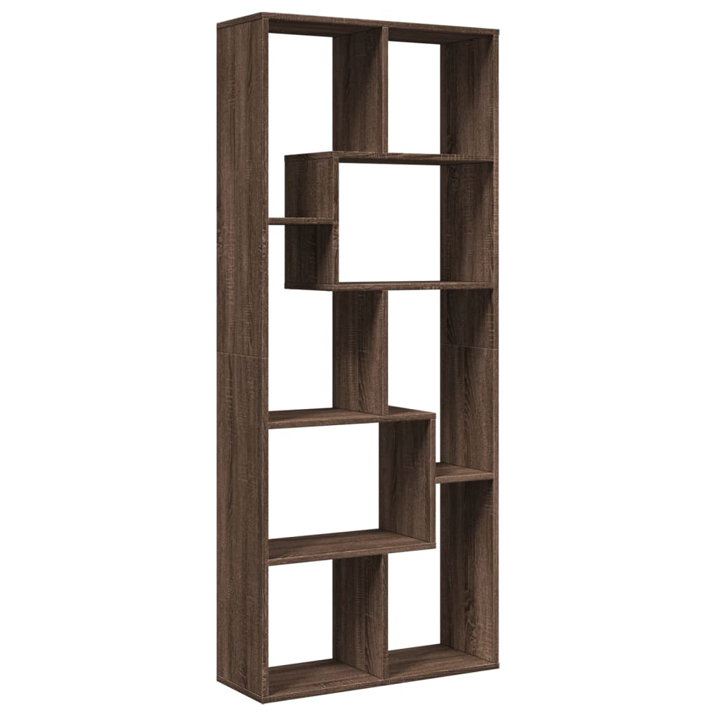 vidaXL Βιβλιοθήκη/Διαχωριστικό Χώρου Δρυς 67x25x161,5 εκ. Επεξ. Ξύλο