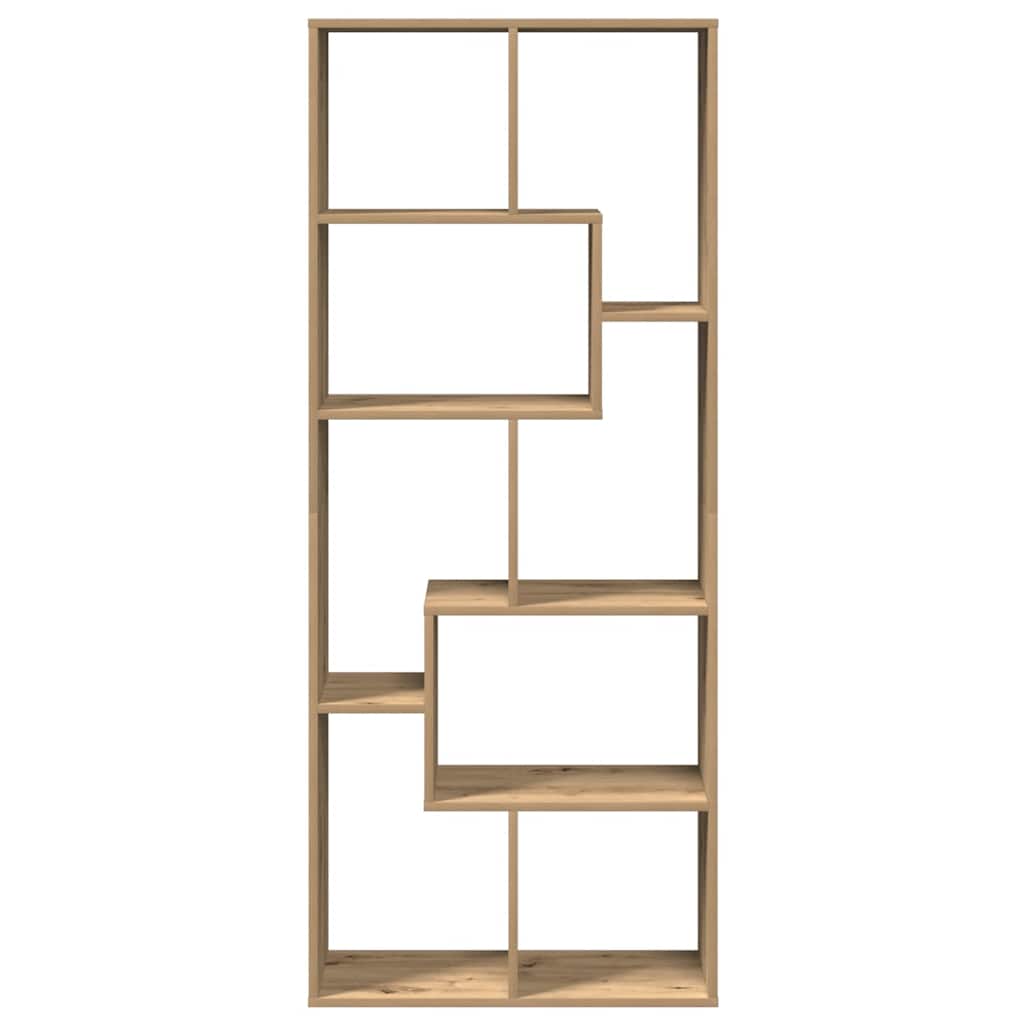 vidaXL Βιβλιοθήκη/Διαχωριστικό Χώρου Δρυς 67x25x161,5 εκ. Επεξ. Ξύλο