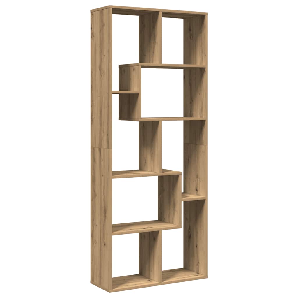 vidaXL Βιβλιοθήκη/Διαχωριστικό Χώρου Δρυς 67x25x161,5 εκ. Επεξ. Ξύλο