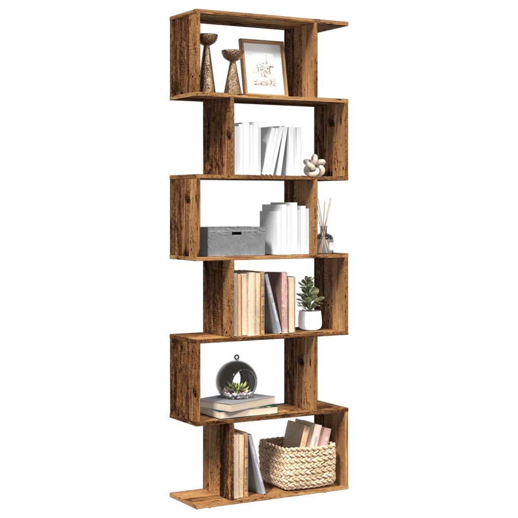 vidaXL Βιβλιοθήκη/Διαχωριστικό Χώρου 6 Επ. 70x24x193εκ. Επ. Ξύλο