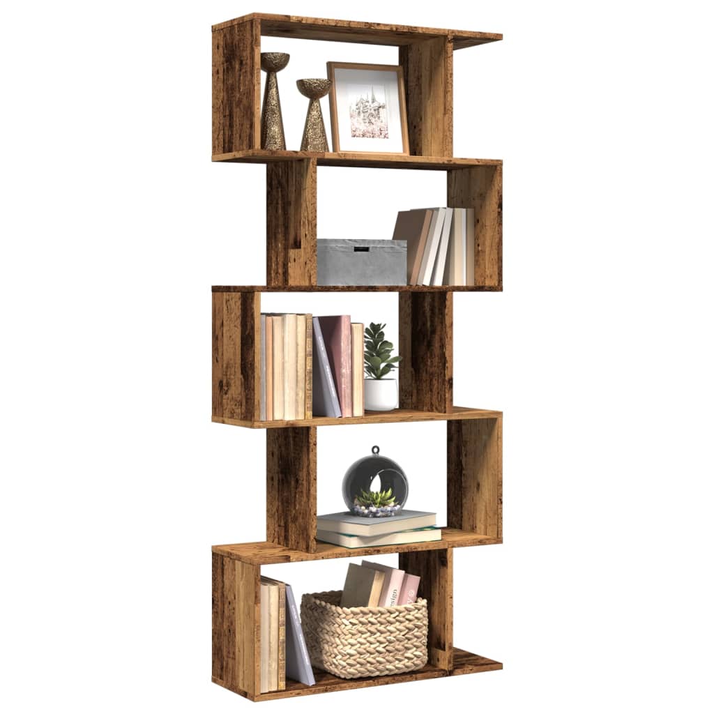 vidaXL Βιβλιοθήκη/Διαχωριστικό Χώρου 5 Επ. 70x24x161εκ. Επ. Ξύλο