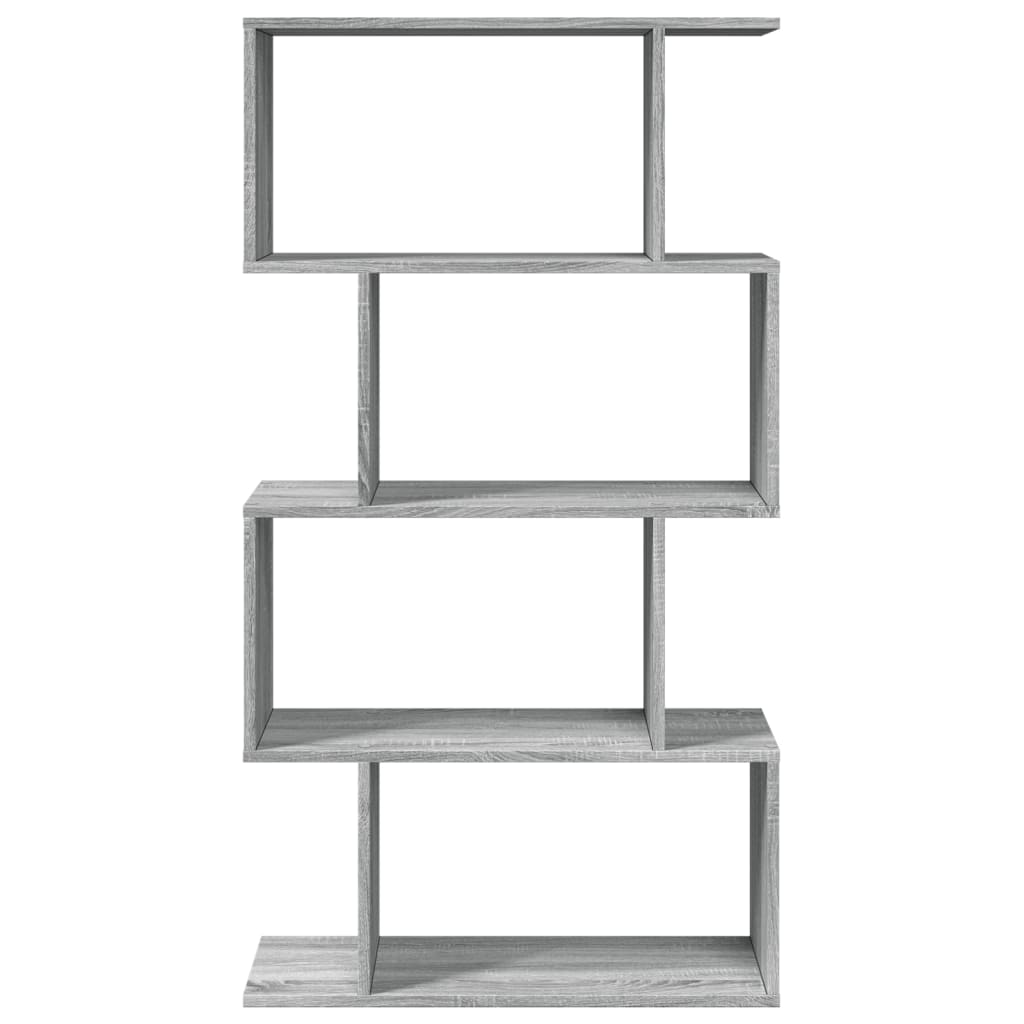 vidaXL Βιβλιοθήκη/Διαχωριστικό Χώρου 4 Επ. Γκρι 70x24x129 εκ. Επ. Ξύλο