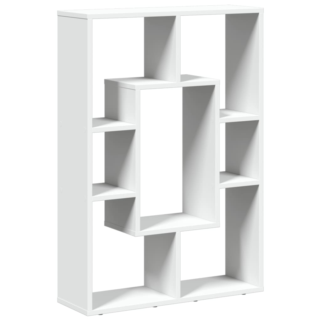 vidaXL Βιβλιοθήκη Λευκή 63x20x90 εκ. από Επεξεργασμένο Ξύλο